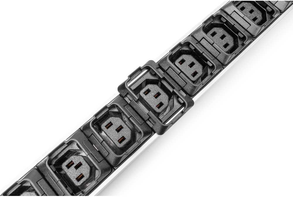 Jungiklis Digitus Digitus Basic PDU sprendimas IT, 3 fazių įrenginys 16 A, 24 x C13, 3 x C19, 3 m maitinimo kabelis, IEC 60309 vyriška jungtis 16 A