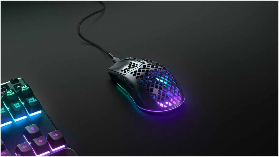 Žaidimų pelė SteelSeries Aerox 3 Onyx , Juodos spalvos