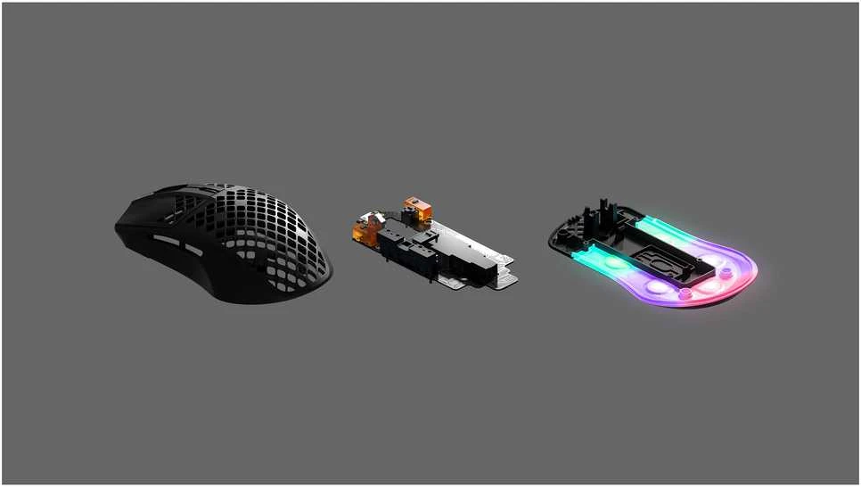 Žaidimų pelė SteelSeries Aerox 3 Onyx , Juodos spalvos