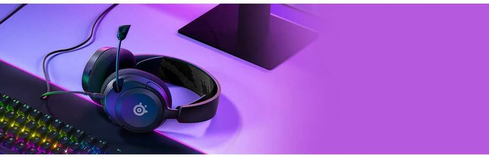 Ausinės žaidimams Arctis Nova 1 Over-Ear, Su mikrofonu, Juodos spalvos