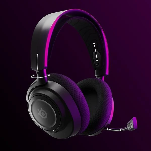 Belaidės žaidimų ausinės SteelSeries Arctis Nova 7, Juodos spalvos