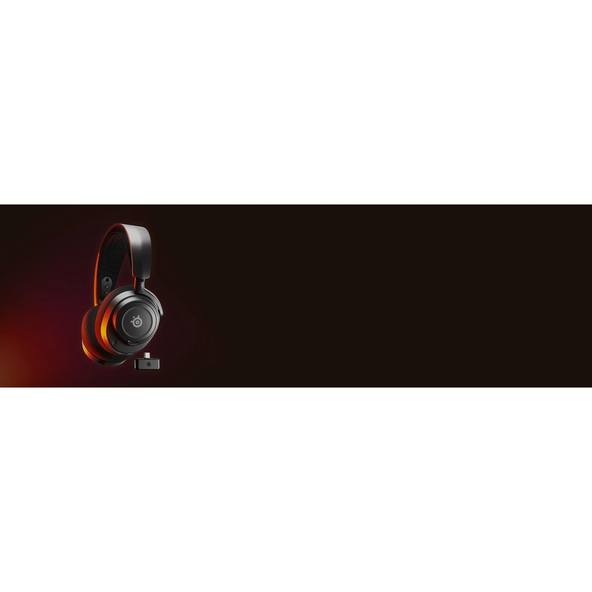 Belaidės žaidimų ausinės SteelSeries Arctis Nova 7, Juodos spalvos