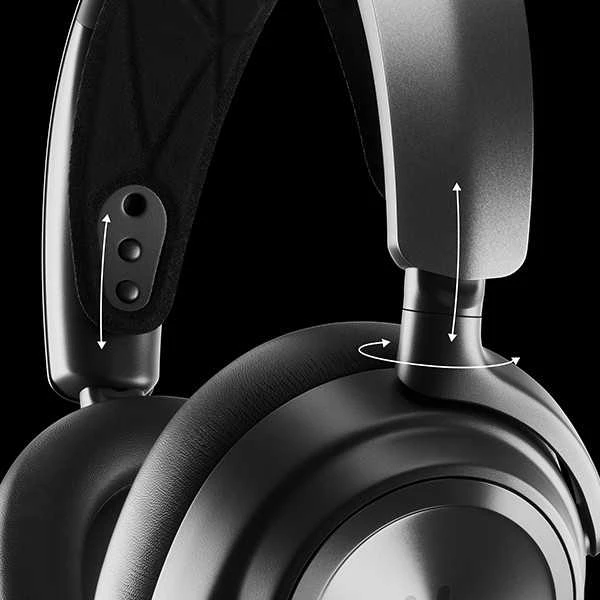 Ausinės žaidimams SteelSeries Arctis Nova Pro, Skirta PC ir PlayStation, Juodos spalvos