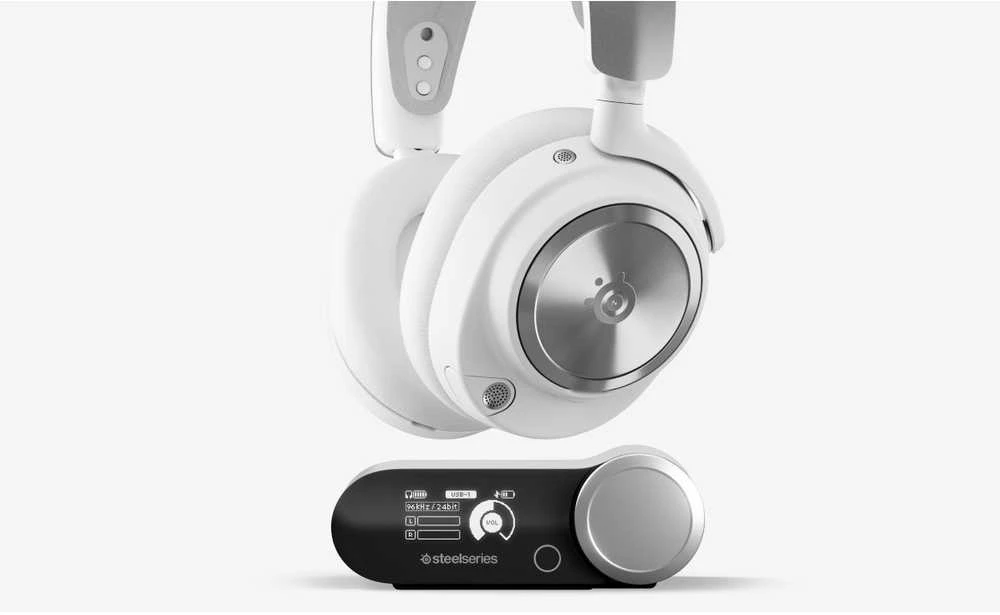 SteelSeries | Ausinės Žaidimams | Arctis Nova Pro P | Bluetooth | Over-Ear | Noise canceling | Belaidės | Baltas