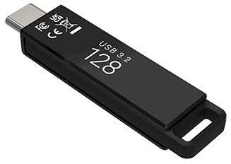 PNY Elite X USB 3.2 Typ C 128GB USB atmintinė, mažmeninė prekyba
