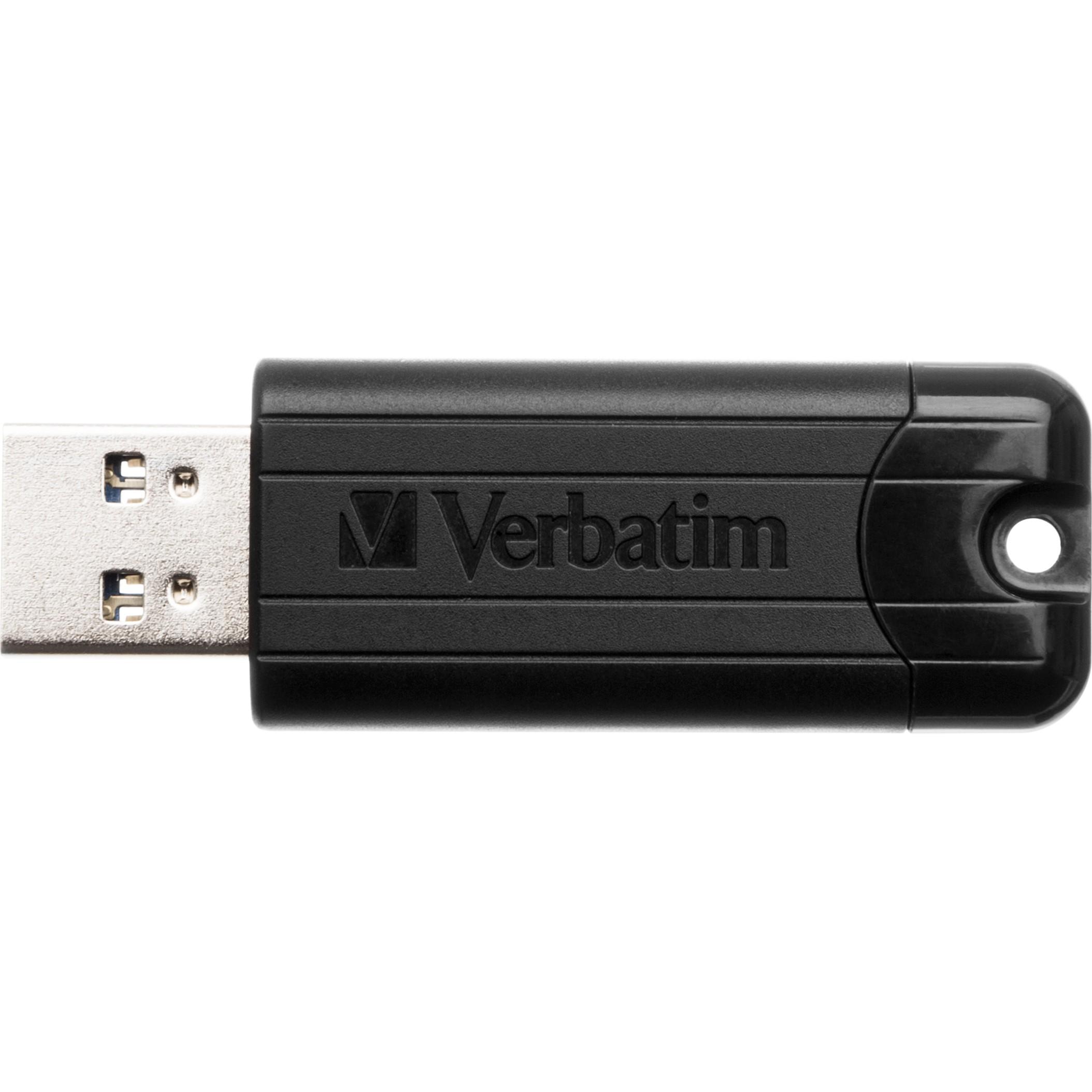Verbatim PinStripe USB atmintukas 256 GB USB A tipo 3.2 Gen 1 (3.1 Gen 1) Juoda