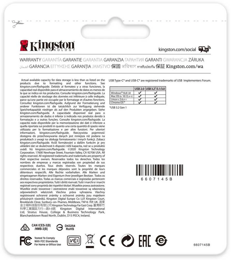 USB laikmena Kingston DataTraveler 70 256GB USB 3.2 Gen 1 Type-C