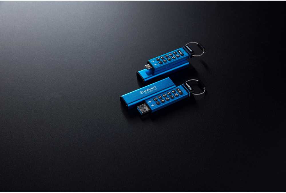 Kingston IronKey klaviatūra 200 256 GB USB-C AES Encrypted