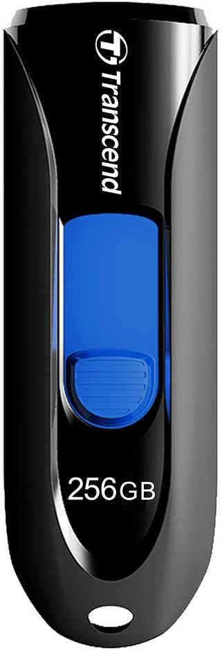 TRANSCEND 256GB USB 3.0 USB atmintinė be dangtelio Juoda