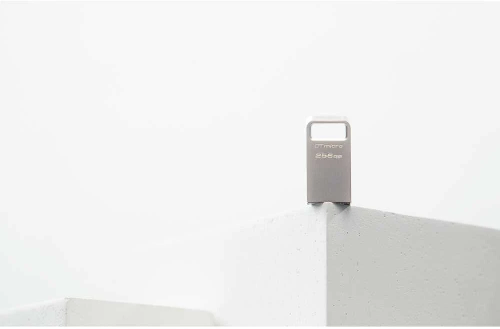 „Kingston“ | USB 3.2 atmintinė | „DataTraveler micro“ | 256 GB | USB A tipo | Sidabrinis