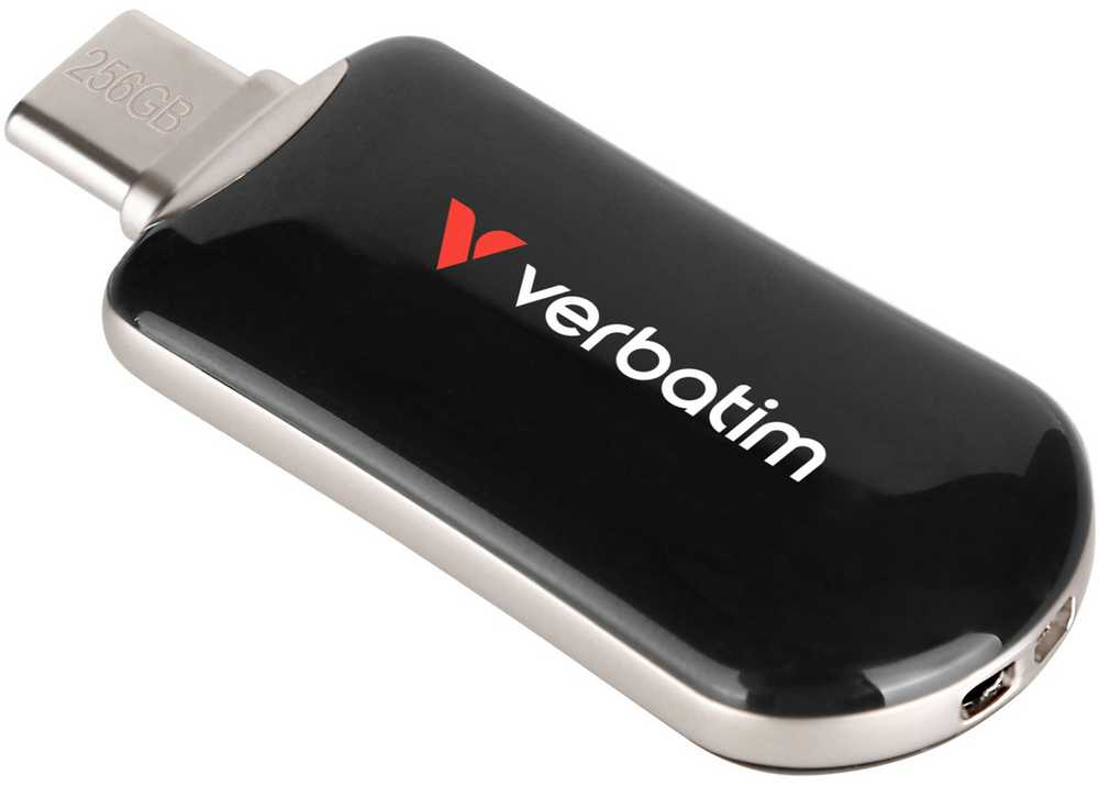 Pendrive Verbatim Plectra 256GB USB-C juodos spalvos 30226