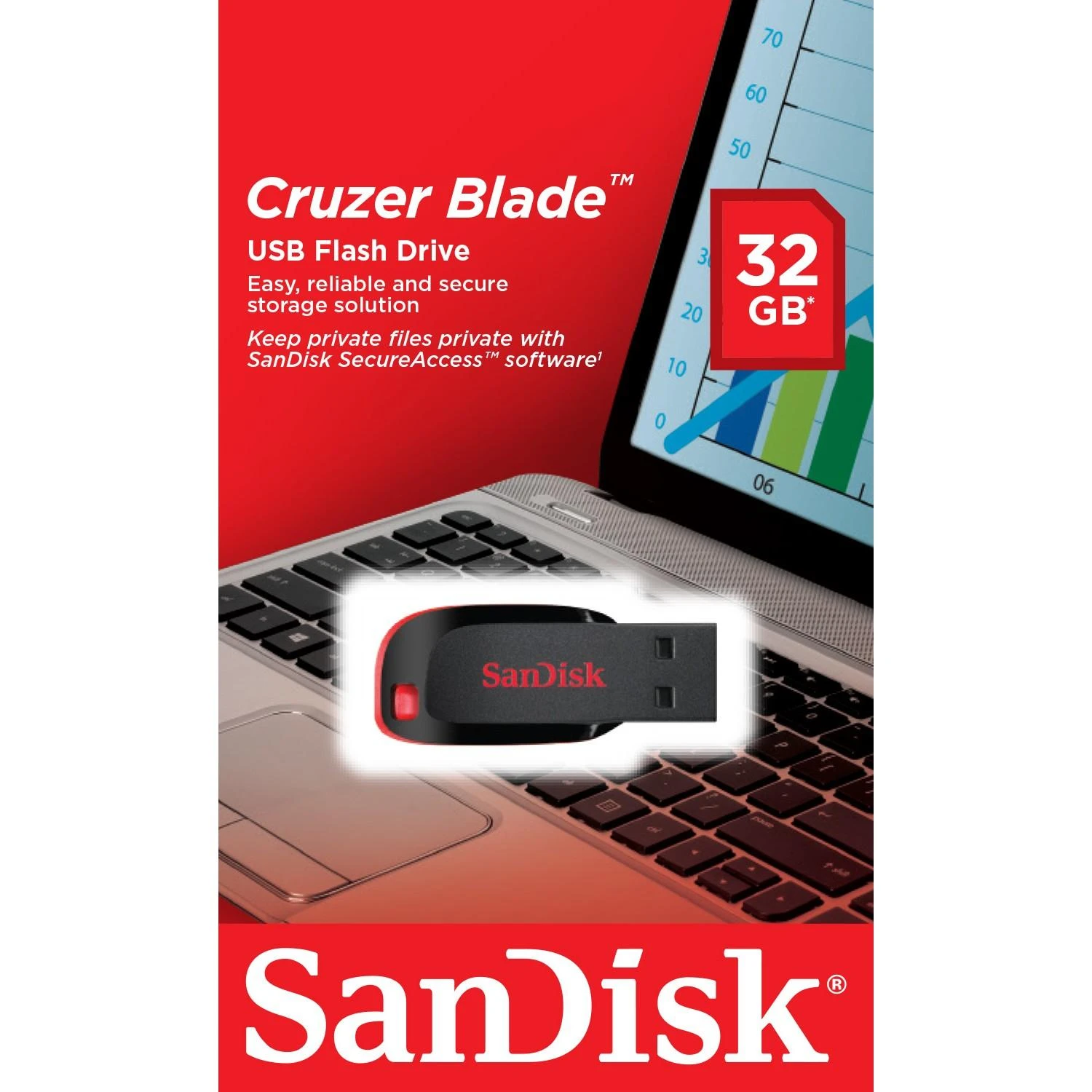 USB laikmena Sandisk Cruzer Blade 32GB