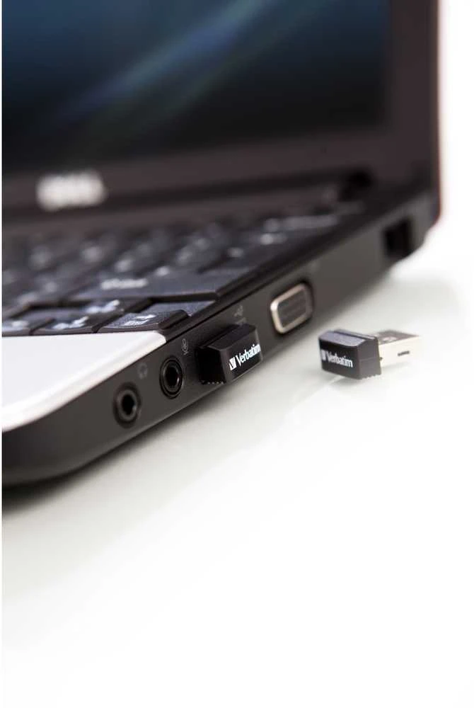 USB laikmena "verbatim" usb atmintinė, usb 2.0, 32 gb, "nano", "store n stay", juoda, 98130, usb a