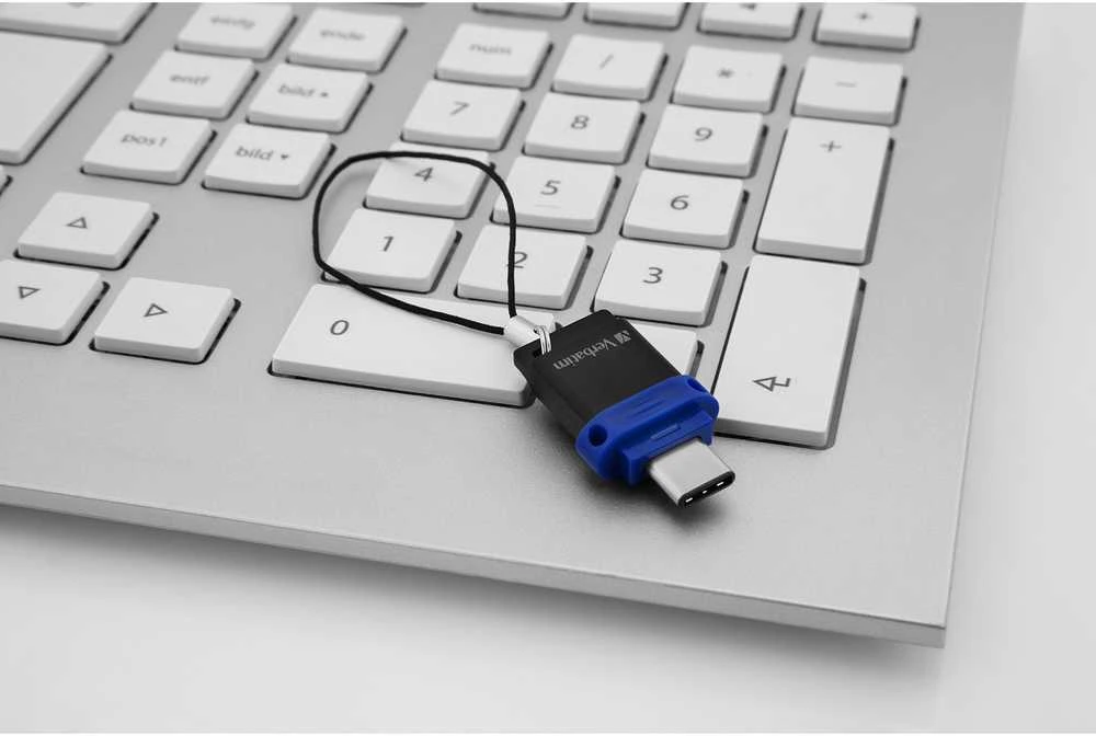 32 GB USB atmintinė, dviguba, USB 3.0/USB C, Verbatim