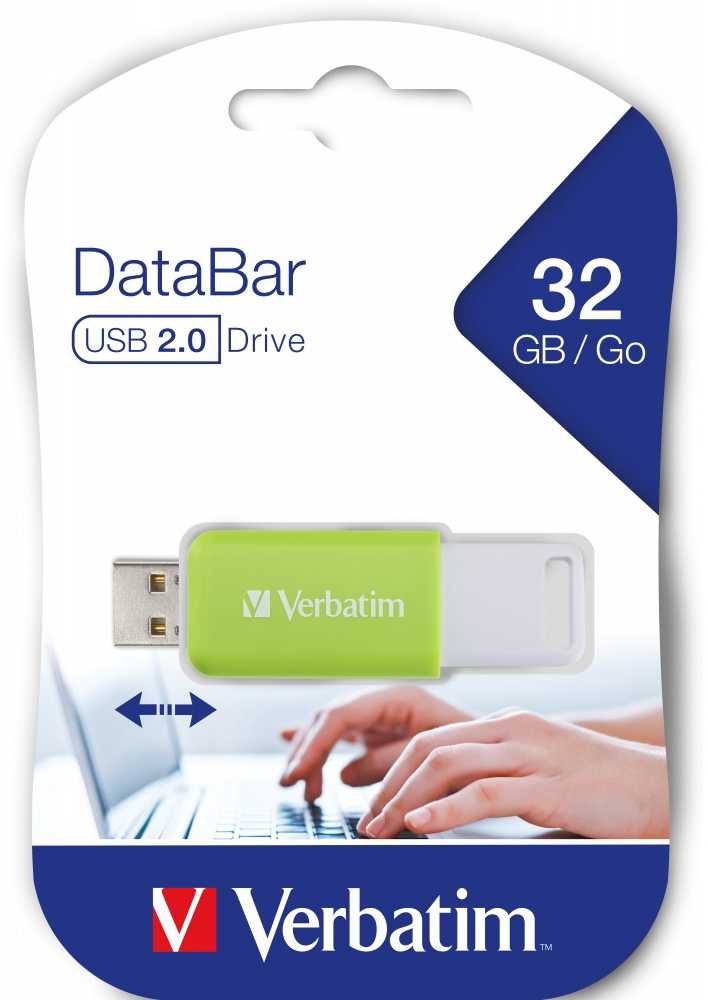 Verbatim DataBar USB 2.0 32GB žalia