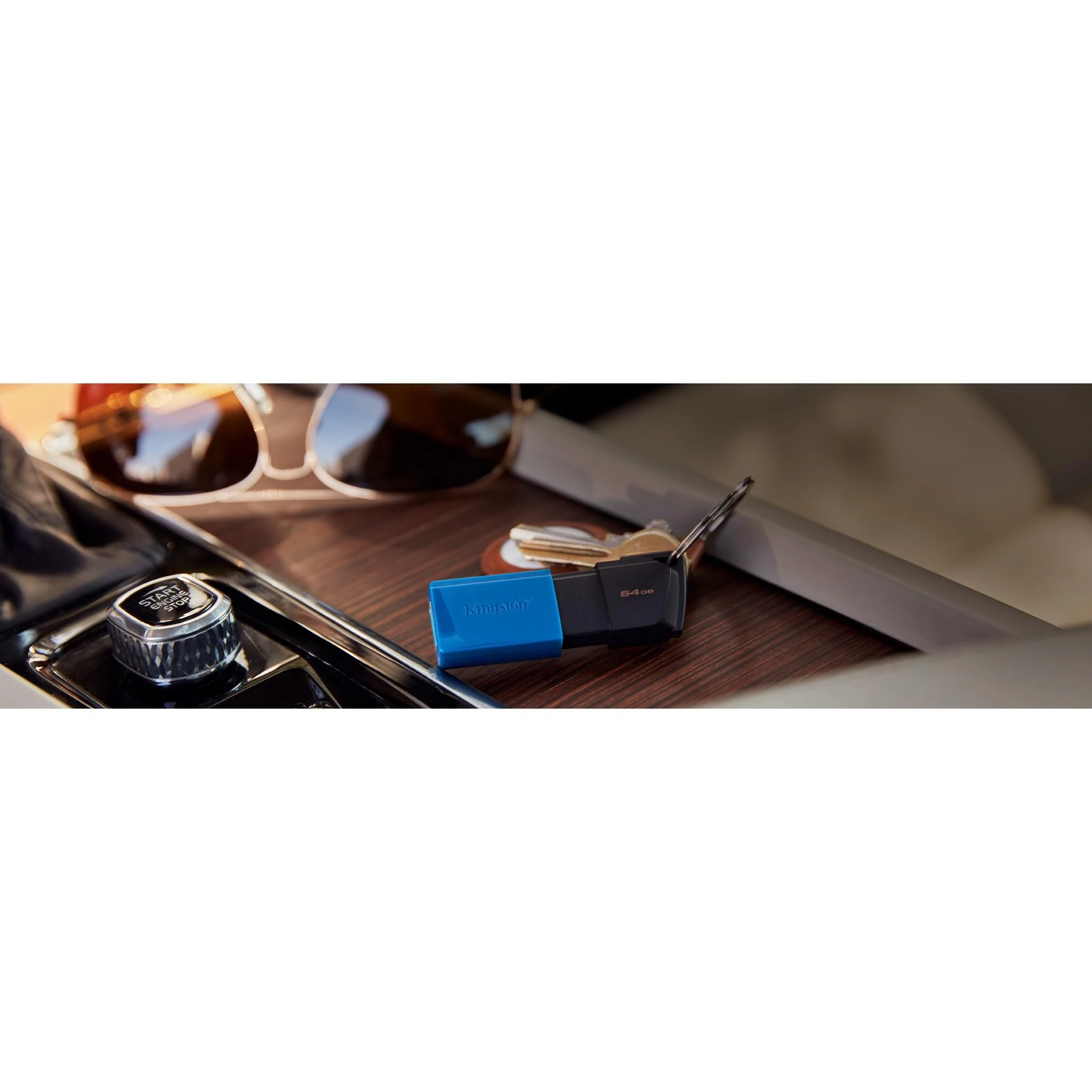 Kingston 64GB USB3.2 Gen 1 DataTraveler Exodia M (Juodas + Mėlyna)
