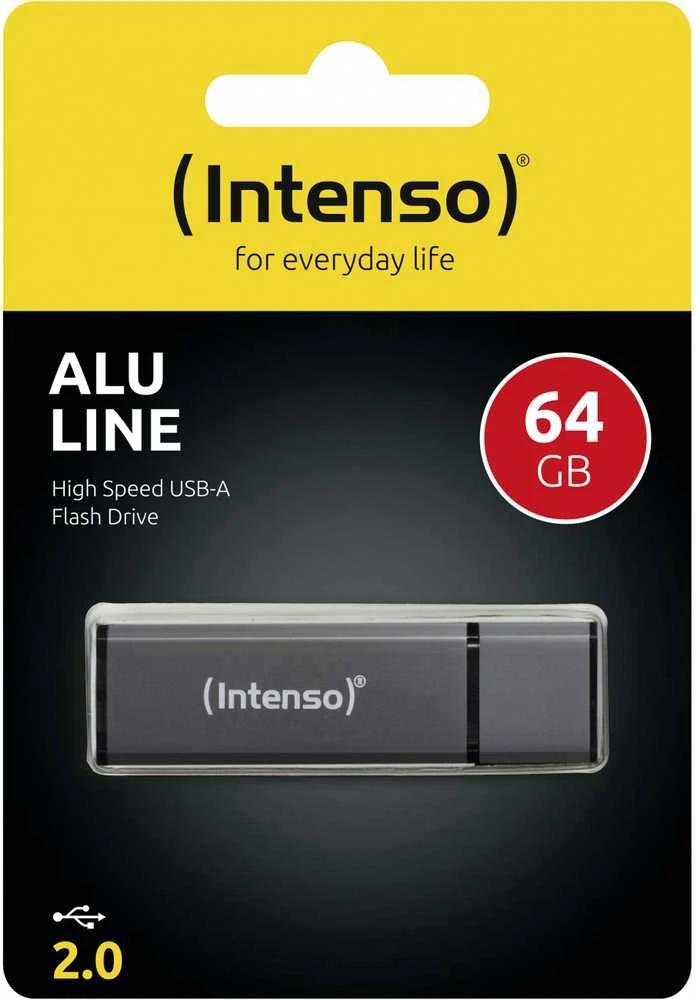 INTENSO 3521491 Flashdrive Intenso Alu Line Antracite 64GB
