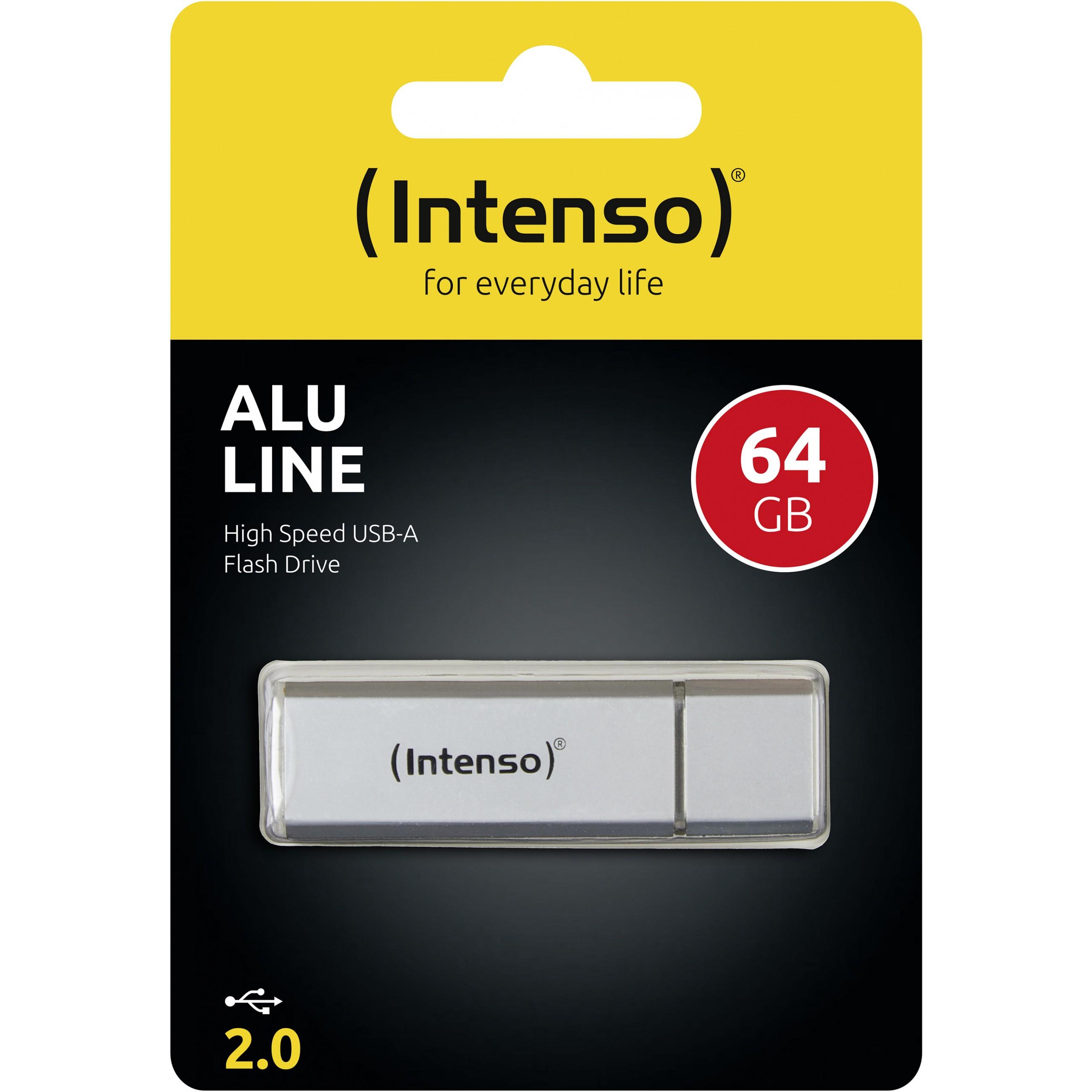 PAMIĘĆ USB USB2 64GB Sidabrinis 3521492 INTENSO