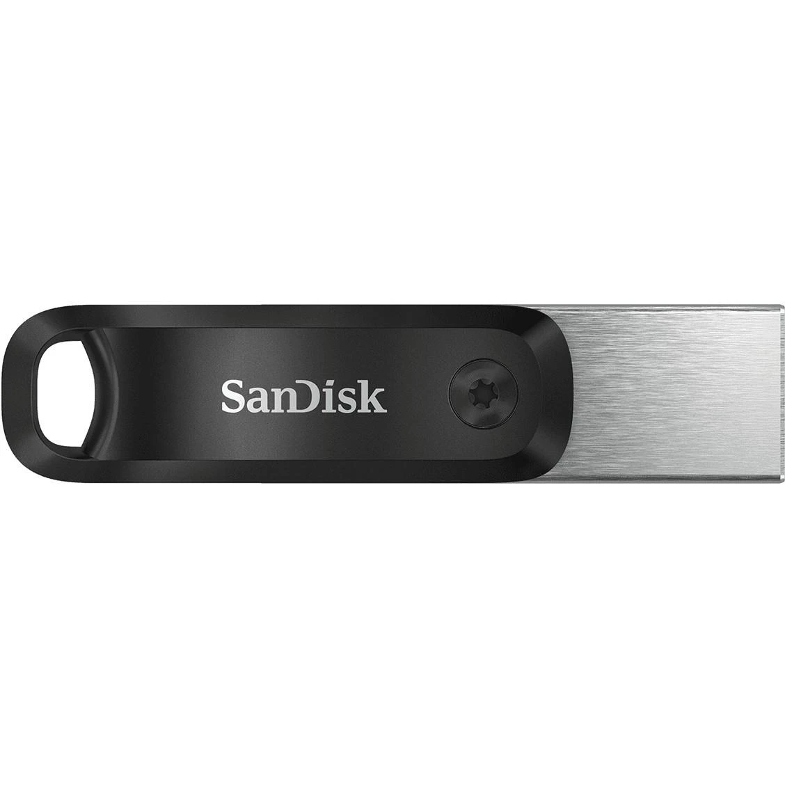 „SanDisk iXpand Flash Drive Go“ 64 GB – USB3.0 + „Lightning“ – skirti „iPhone“ ir „iPad“, EAN: 619659169381