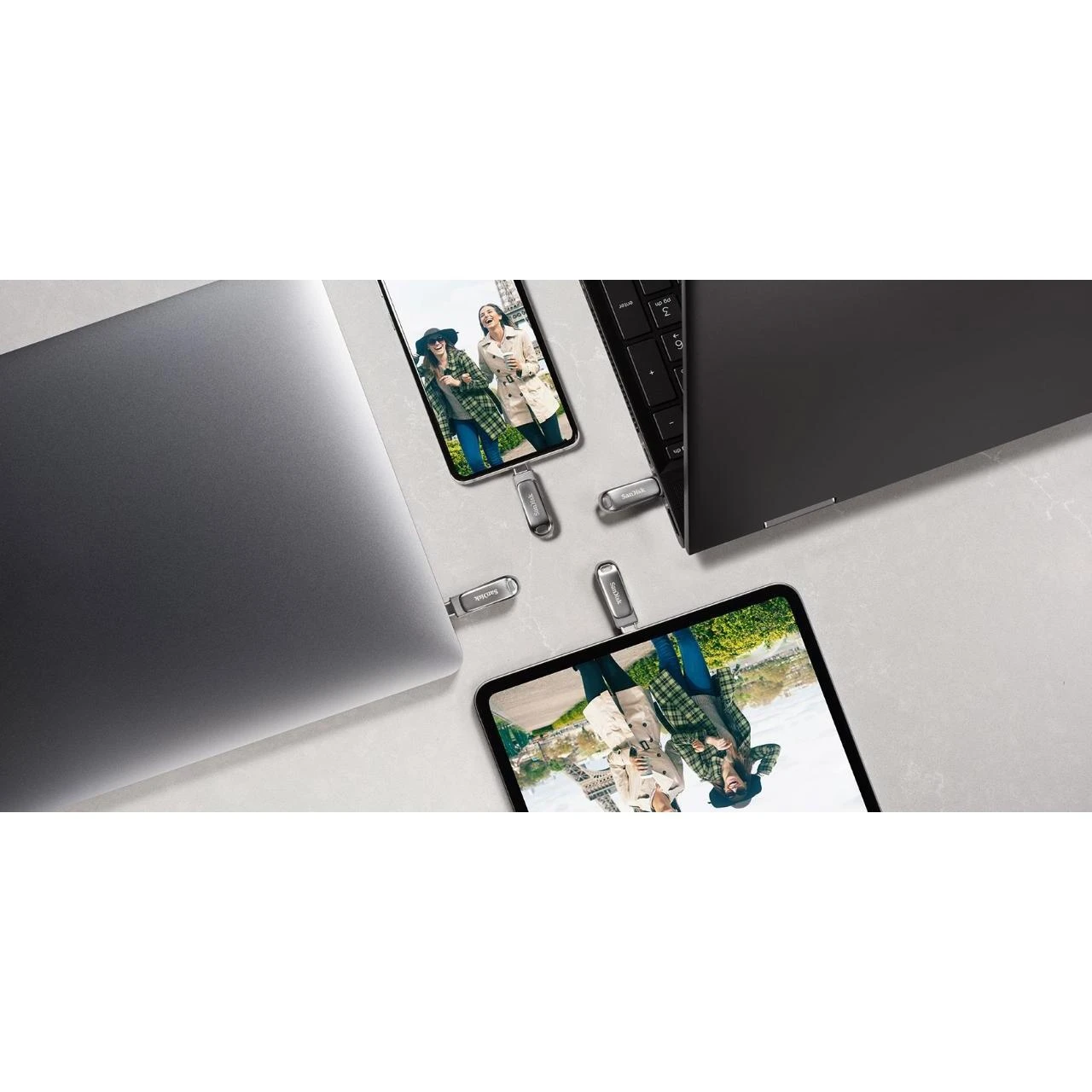 USB laikmena Sandisk Ultra Dual Drive Luxe USB Type-C, 64 GB