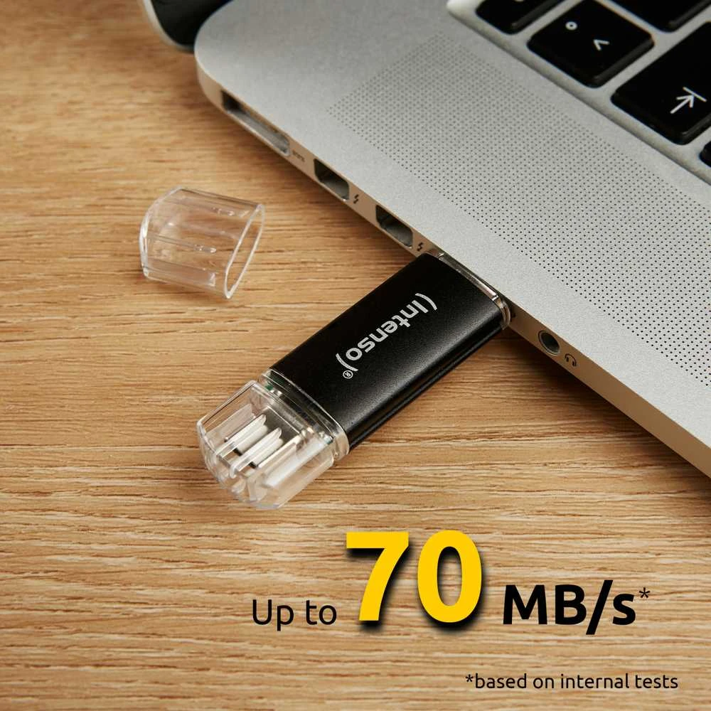 RAKTAS USB INTENSO TWIST LINE 64 GB