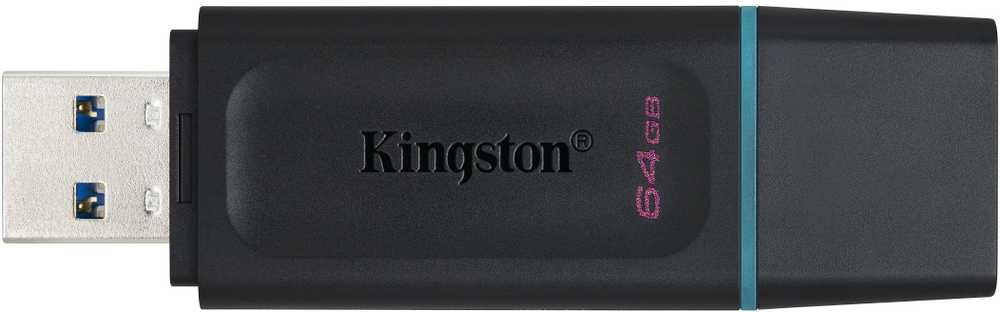 Kingston 64GB DT EXODIA USB3.2 GEN 1/(Juodas + TEAL) 2 PIECES