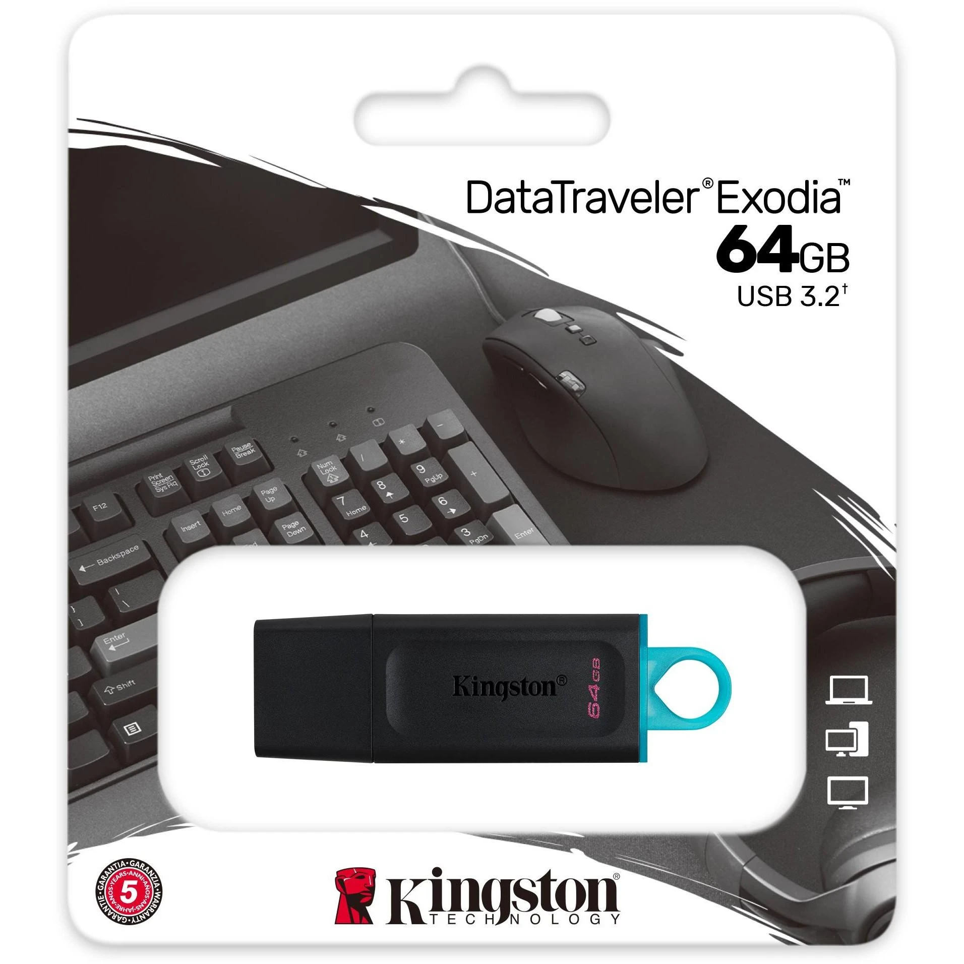 USB laikmena Kingston DataTraveler Exodia DTX, 64GB
