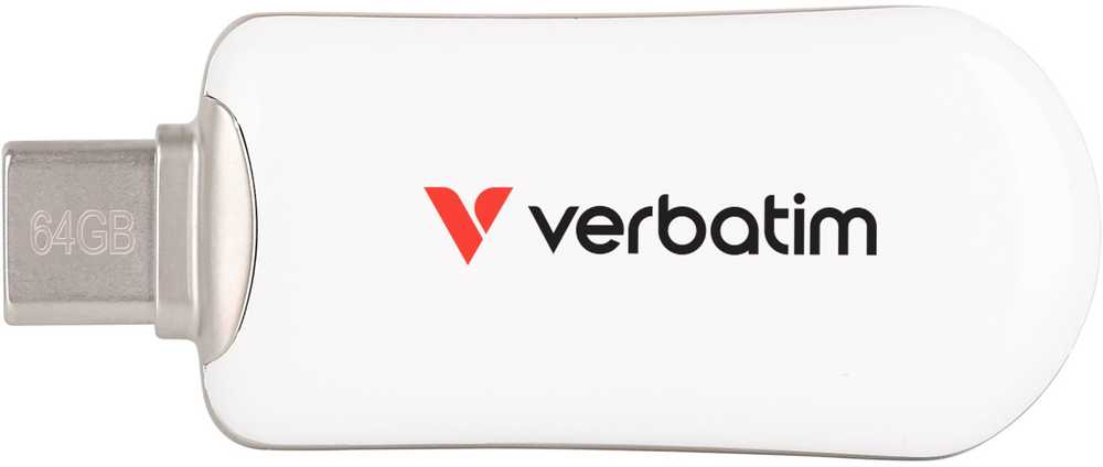 Atmintukas Verbatim Plectra 64GB USB-C, baltas, 30228