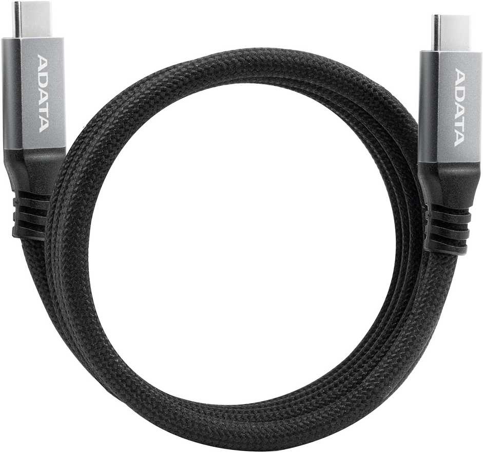 Kabelis USB ADATA USB-C do USB-C 3.2 Gen 2 100 W 1m Magnetyczny Juodas (CACCU3-100W-100AN-BK)