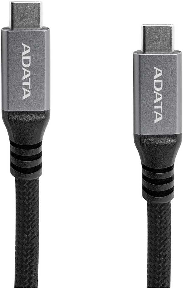 Kabelis USB ADATA USB-C do USB-C 3.2 Gen 2 100 W 1m Magnetyczny Juodas (CACCU3-100W-100AN-BK)