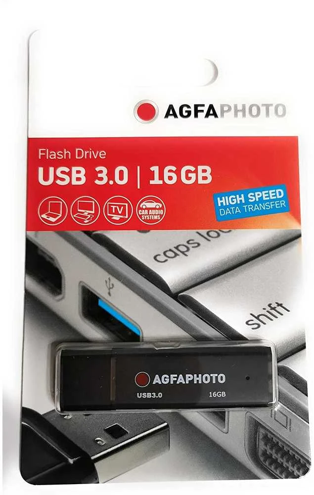AgfaPhoto USB 3.0 juodas 16GB