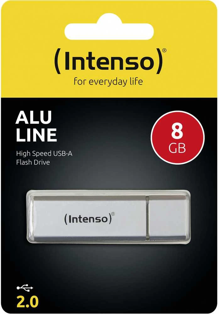 STICK Intenso 8GB 2.0 ALU Line sidabrinis
