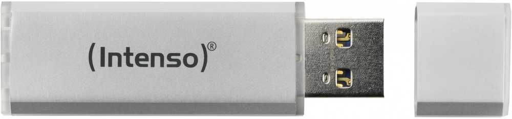 Intenso Alu Line 128 GB, USB-Stick - sidabrinis