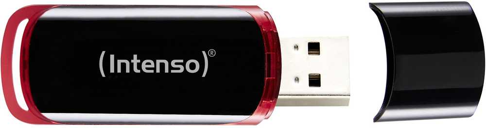 STICK Intenso Business Line 16 GB USB 2.0 (juodas/raudona, 3511470)