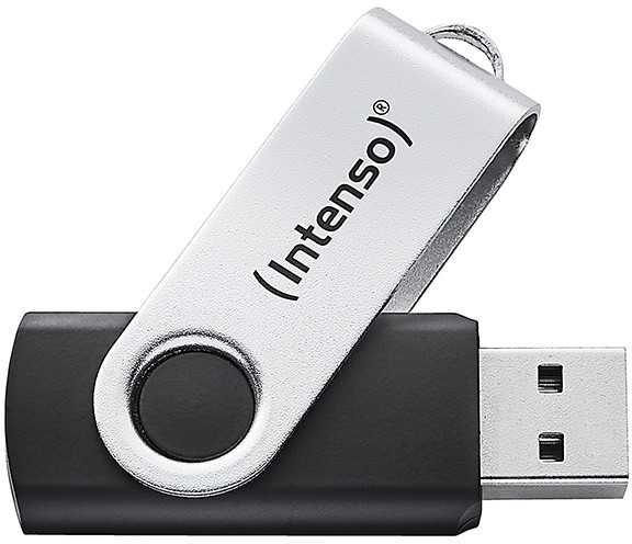 Pendrive Intenso Office Line 128GB Sidabrinė-juoda (3543491)
