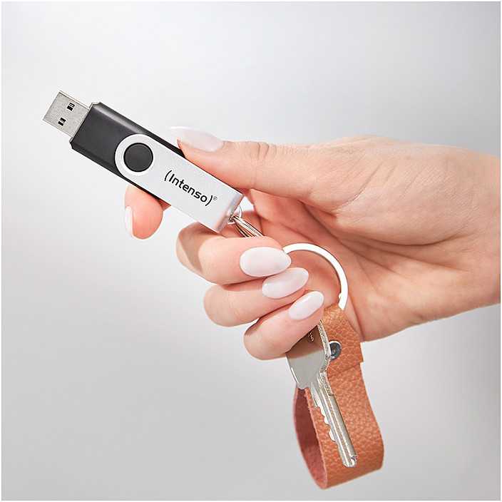 Intenso Office Line 32 GB, USB-Stick - sidabrinis/juodas, USB-A 3.2