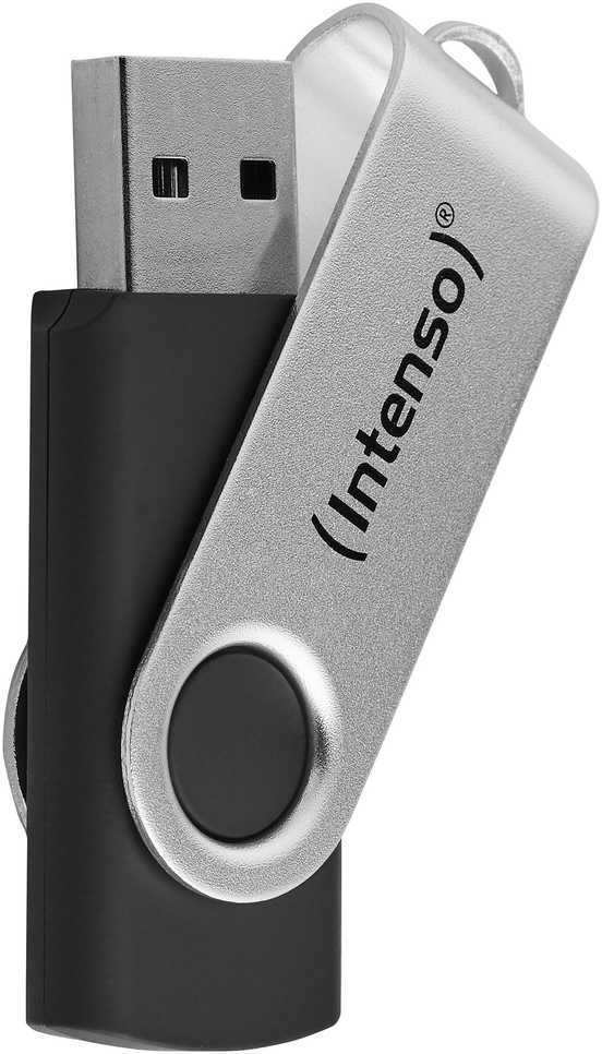 Intenso Office Line 64 GB, USB-Stick - sidabrinis/juodas, USB-A 3.2