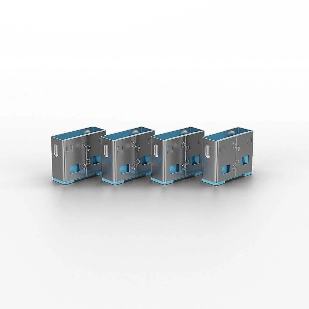 USB Priedas - LINDY USB A Prievado Blokatoriai, ABS, 12x10x5mm, Mėlyni, 10 vnt.