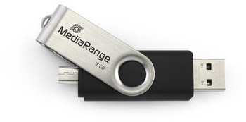 „MediaRange“ USB atmintinė 16 GB USB derinys su „Micro USB“.