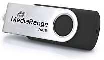 Pendrive MediaRange USB 3.2 Gen1 USB-C 16GB Juodas Sidabrinė (MR1951)
