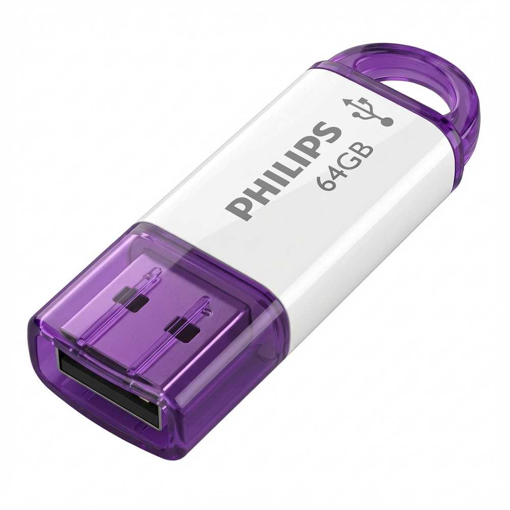 Pendrive Philips Snow Edition 64GB Violetinis (FM64FD70D/00)