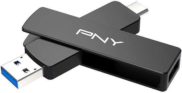 USB atmintinė 2 TB - PNY OTG DUO LINK V3 - Type-A/Type-C