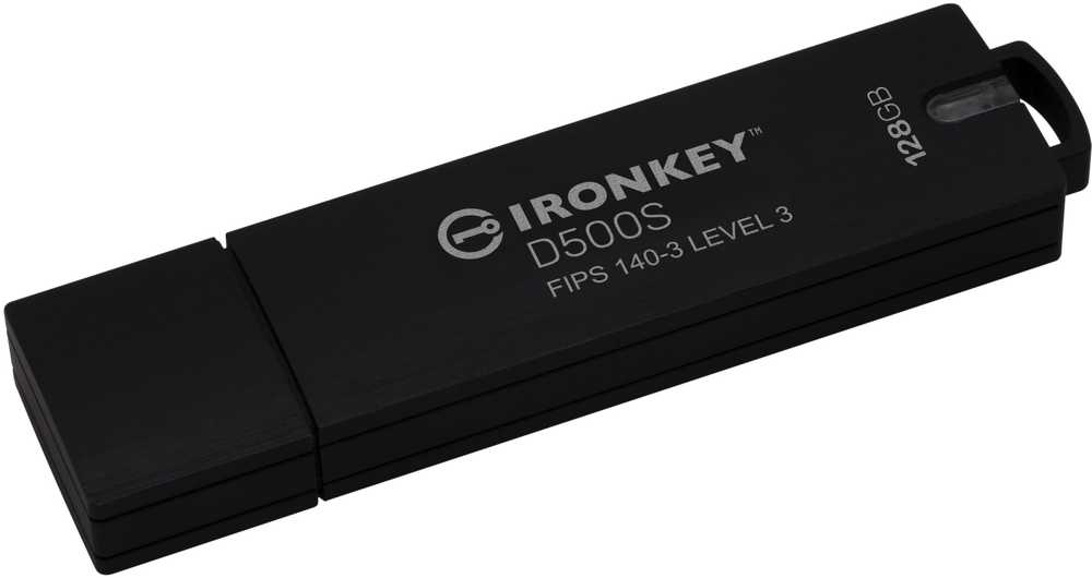 Kingston IronKey D500S 128GB FIPS 140-3 3 lygis 256 bitų