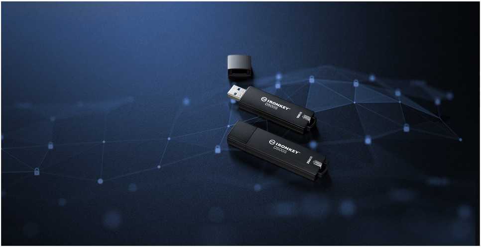 Kingston IronKey D500S 128GB FIPS 140-3 3 lygis 256 bitų