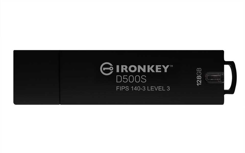 Kingston IronKey D500S 128GB FIPS 140-3 3 lygis 256 bitų