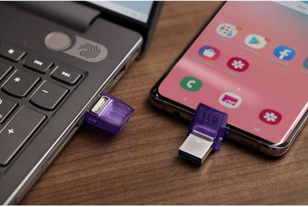 USB laikmena Kingston DataTraveler microDuo 3C, 256 GB, USB Type-A / USB Type-C