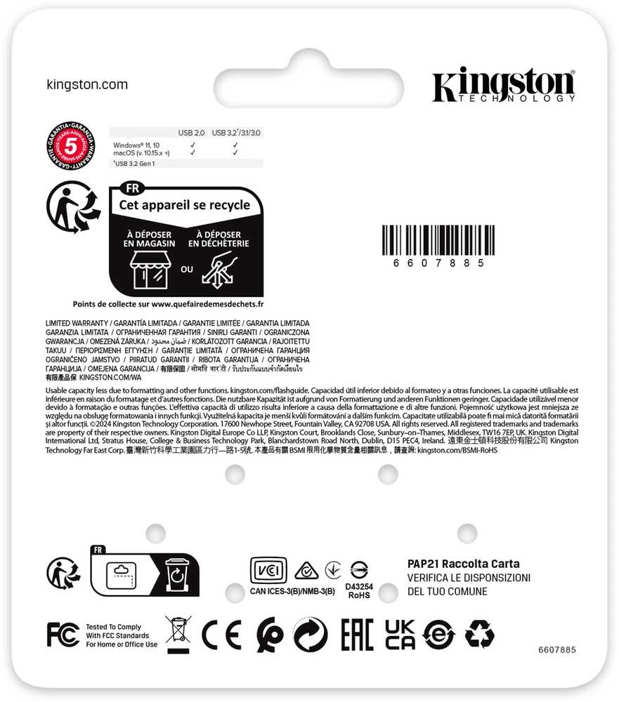 Kingston DataTraveler SE9 G3 | 64 GB | USB Type-A | Dark nickel
