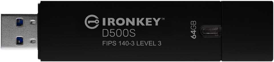 Kingston IronKey D500S 64GB FIPS 140-3 3 lygis 256 bitų