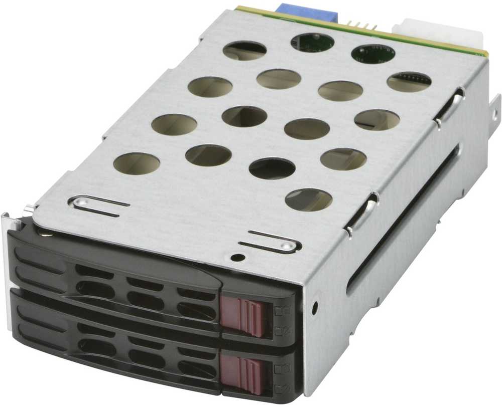 Super Micro Computer Supermicro MCP-220-82616-0N diskų įrenginio skyriaus dangtelis 2x 5,25" Nešantysis skydelis Juoda, Metalinis