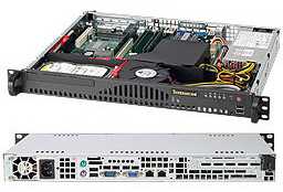 Serverio korpusas „SuperMicro" Supermicro korpusas SuperChassis 1U CSE-512-203B